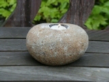 Boulder Stone Candle Holder